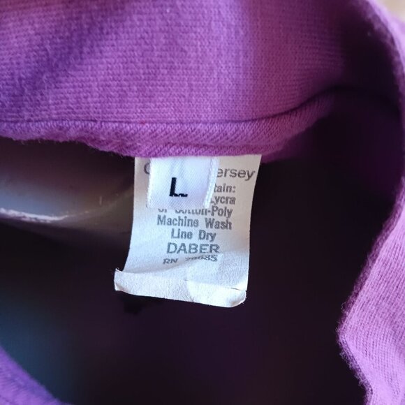 Vintage Mens Cycling Jersey Large 1992 Cycling Jersey Size LARGE MX RACE PURPLE - Picture 5 of 5